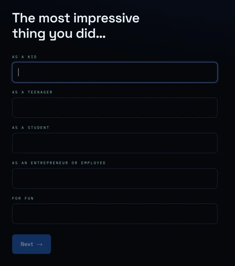 Illustration for “What is the most impressive thing you have ever done?”