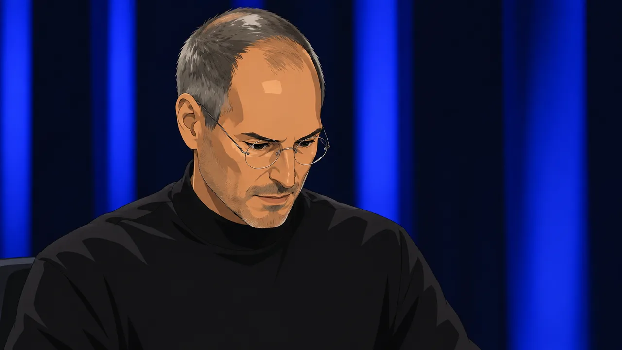 Anime illustration for Steve Jobs CNBC Interview MacWorld 2007.