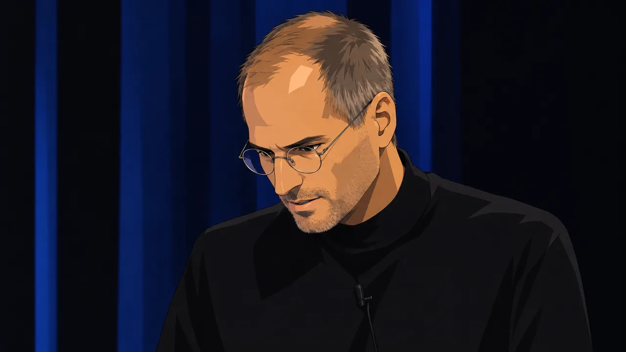 Anime illustration for CNBC interview after WWDC 2008.